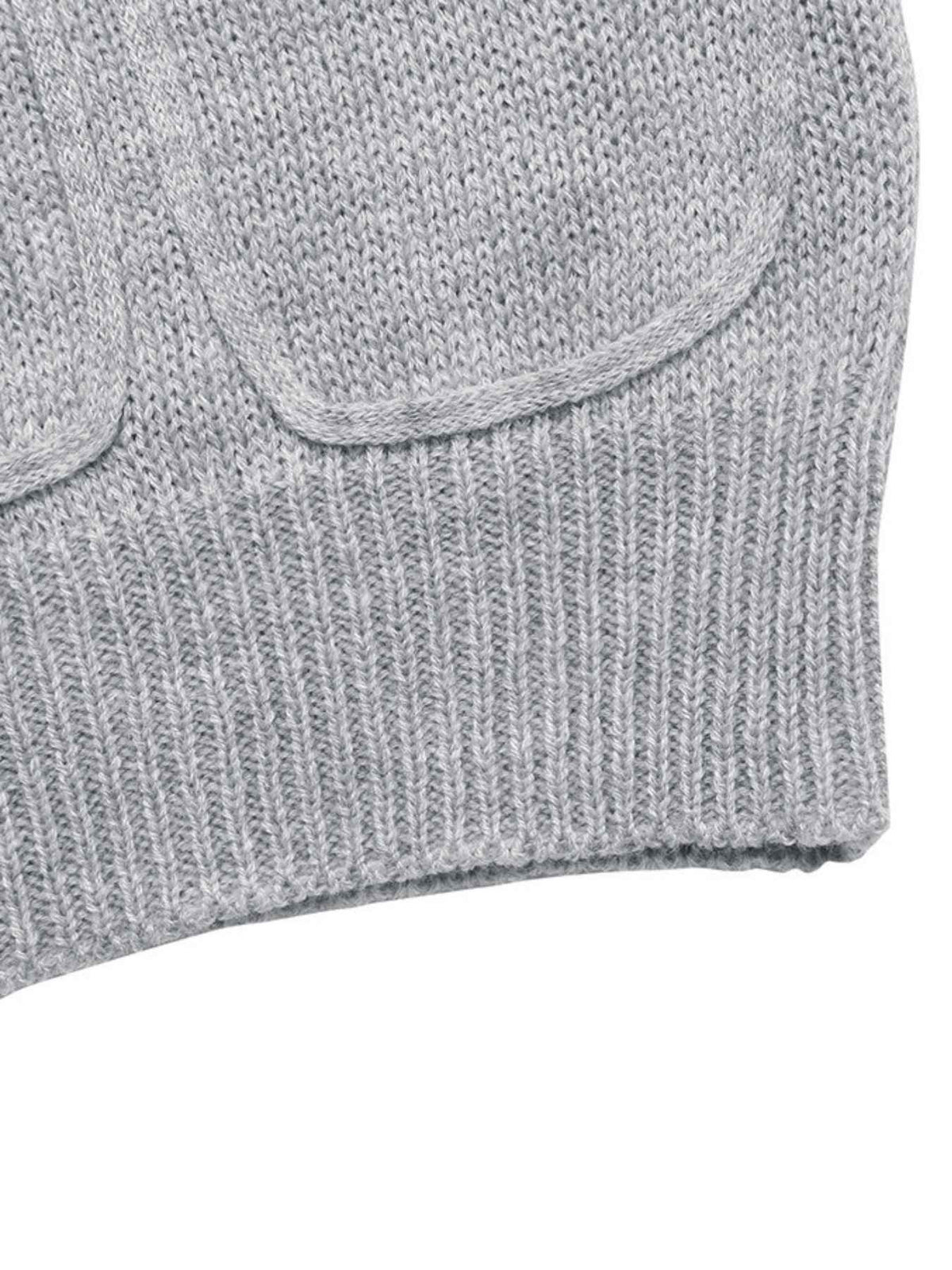 Flower Sweater with 3D Textured Design