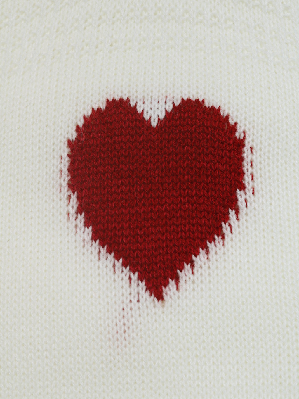 Red heart pattern on a white background